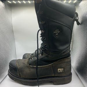 Timberland PRO 10" Gravel Pit Mining Boots Steel Toe Waterproof  Men's size 9W